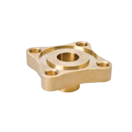 Brass Flange • 4 Bolt-Hole w/ Tongue, Groove